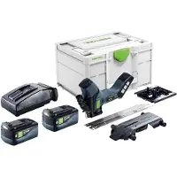 Festool Seghetto a batteria ISC 240 EB-Basic 18 V 240 mm + 2x batteria 5,0 Ah + caricabatterie + Systainer