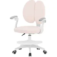 ML-Design Sedia da scrivania ergonomica per bambini , 95-107 cm, beige, sedia da scrivania girevole a 360° per bambini, sedia per ragazzi regolabile in altezza