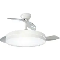 EDM ventilatore da soffitto 3cct ø107 cm, bianco