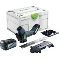 Festool Seghetto a batteria ISC 240 EB-Basic 18 V 240 mm + 1x batteria 5,0 Ah + Systainer - senza caricabatterie