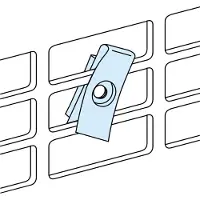 Schneider Electric PrismaSeT-P, dado a clip LVS03181