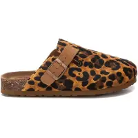 Xti per donna. 14287106-LEOPARDO Zoccoli 142871 marrone (40), Pelle, Basso, Nessuno, Casual, Animal Print