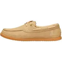 HEY DUDE mocassini da uomo con tomaia in pelle sintetica beige
