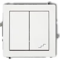 Karlik DWP-10.1, interruttore bipolare da incasso, colore bianco