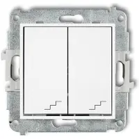 Karlik ICON, interruttore bipolare, colore bianco opaco