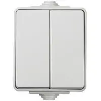 Kanlux S.A. Interruttore bipolare TEKNO IP65GR 2G2W, colore grigio