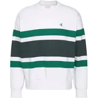 Calvin Klein Jeans Long Sleeve Premium Terry Block Bright White Taglia: XL | Maglioni a maglia Outlet | Uomo | Bianco