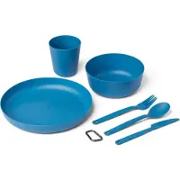 Sea to Summit Camp Dinnerware Set with Mesh Sack Set stoviglie (6 Pieces, blu)
