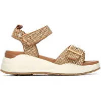 Carmela per donna. 16326803-CAMEL Sandali 163268 marrone (40), Tessuto, Basso, Velcro, Casual