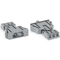Wago Connettore a innesto ; a 3 poli; codice B; grigio 890-753