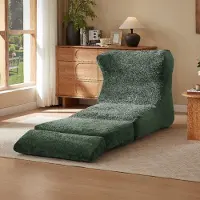 STILVORA Poltrona relax dal design moderno, trasformabile in poltrona reclinabile, ideale per il soggiorno e la camera da letto, realizzata in tessuto chenille