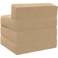 vidaXL Divano letto pieghevole , verde chiaro-grigio, 200 x 70 x 15 cm, in velluto