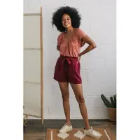 TWOTHIRDS Giske Shorts Cherry Red Taglia: S | Pantaloncini Outlet | Donna | Rosso