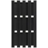 Prestige Home Living Outdoor Recinzione frangivista in WPC CARMENO - 1 elemento, circa 180 x 90 cm - Nero