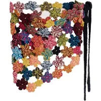 Desigual , pareo all'uncinetto con fiori, Viscosa, U
