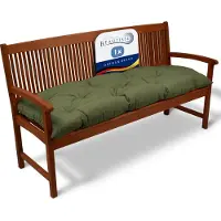 Beautissu Flair BK, 180x50x10 cm, verde oliva, cuscino per panchina da giardino, per esterni, panca da seduta
