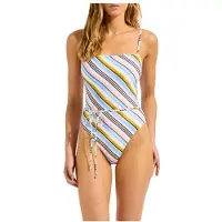 Seafolly Women's Kai Square Neck One Piece Costume intero Donna (32, variopinto)
