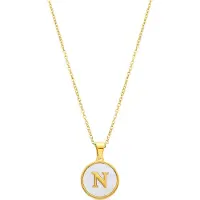 Luxenter Collana 'Alphabet' bianco