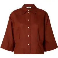 Selected Camicia A Maniche Corte Donne Rosso 36