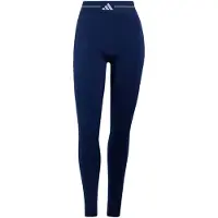 Adidas Pantaloni sportivi 'Hyperglam Colour Block Full Length' blu scuro / bianco