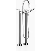 Dornbracht TARA Mélangeur bain/douche à deux trous pour montage indépendant, avec garniture de douche à main, saillie 220mm, 25943882-00, 25943882-00