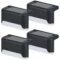OEM Lampada da esterno - Per esterni, scale, terrazze, atri, pareti - Luce bianca - Impermeabile - 4 pezzi