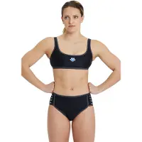 Arena Woicons Bikini Top Logo Black-asphalt Taglia: 36 | Bikini Outlet | Donna | Nero