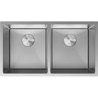 Mexen Binox lavello in acciaio a 2 vasche 800 x 450 mm, inox - 6421802000-01