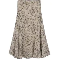 Desigual , gonna midi campestre, Donna, Poliestere, Bianco, M