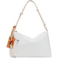 Desigual , borsa grande con charms, Donna, Poliuretano, Bianco, U