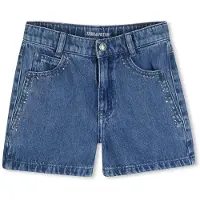 Zadig & Voltaire per ragazza. X60563 Pantaloncini di jeans blu (14Y= 156/162cm), Casual, Cotone, Denim, moda per bambini
