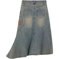 Desigual , gonna di jeans asimmetrica, Cotone, Blu, S