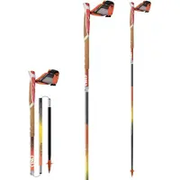 TSL Outdoor - Bastoncini trail - Trail C4 Cork Cross Fire Sht - Taglia 115 cm - Arancione