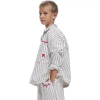 Desigual , polo a righe, Bambini, Cotone, Bianco, 9/10