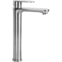 REA Rubinetto Del Lavabo Logan Alto Nichel Spazzolato