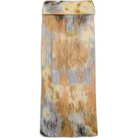 Desigual , Gonna lunga testurizzata, Donna, Poliestere, Marrone, L