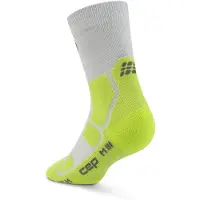 Cep Women's Hiking Mid Cushion Socks Mid Cut Calze da trekking Donna (IV, grigio/verde)
