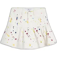 Desigual , gonna corta splash, Bambini, Cotone, Bianco, 9/10