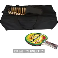 Sporti France Kit Racchetta (borsa + 20 Racchette) Hurricane