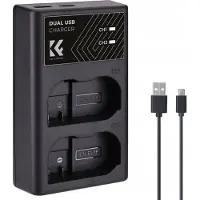 K&F Concept EN-EL15 Caricabatterie doppio USB-C