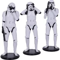 Nemesis Now Figure Originali 3pack Tre Saggi Stormtroopers Stormtrooper 14 Cm