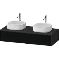 Duravit Zencha Meuble sous-lavabo sur console, 1300x550mm,1 tiroir, 2 découpes, ZE4813B63800000, ZE4813B63800000