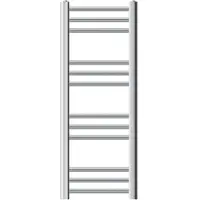 LuxeBath radiatore per bagno Sahara, 300x800 mm, cromo, diritto con attacco laterale, senza elemento riscaldante