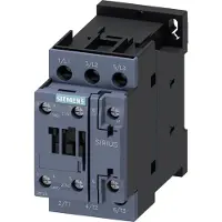 Siemens Contattore , AC-3e, 9 A/4 kW/400 V, 3 poli, AC 230 V 50 Hz, 1S+1Ö, collegamento a vite, 1 pz.