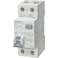 Siemens FI/LS-Schalter, 6 kA, 1P+N, Typ AC, 30 mA, B-Char, In: 16 A, Un AC: 230 V 5SU1356-0KK16