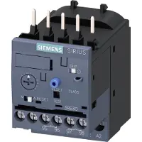 Siemens Relè di sovraccarico 0,1-0,4 A per protezione motore S00, Classe 10, montaggio su contattore 3RB30161RB0