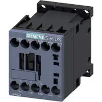 Siemens Contattore ausiliario di accoppiamento , 3S+1Ö, 110 V CC, S00, collegamento a vite, con diodo soppressore 3RH21311KF40
