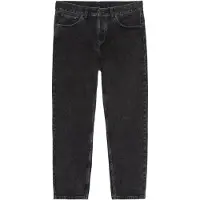 Carhartt WIP - Jeans casual in cotone biologico - Newel Pant Denim Black Stone Washed per Uomo in Cotone - Taglia 28 US - Nero
