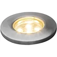 Konstsmide Set di faretti da pavimento , 3 pezzi, acciaio inossidabile 304, vetro trasparente - 7468-000