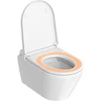 Duravit WC douche SensoWash D-Neo Kompakt, chasse deau basse, HygieneGlaze, rimless, blanc, 654000012004300, 654000012004300